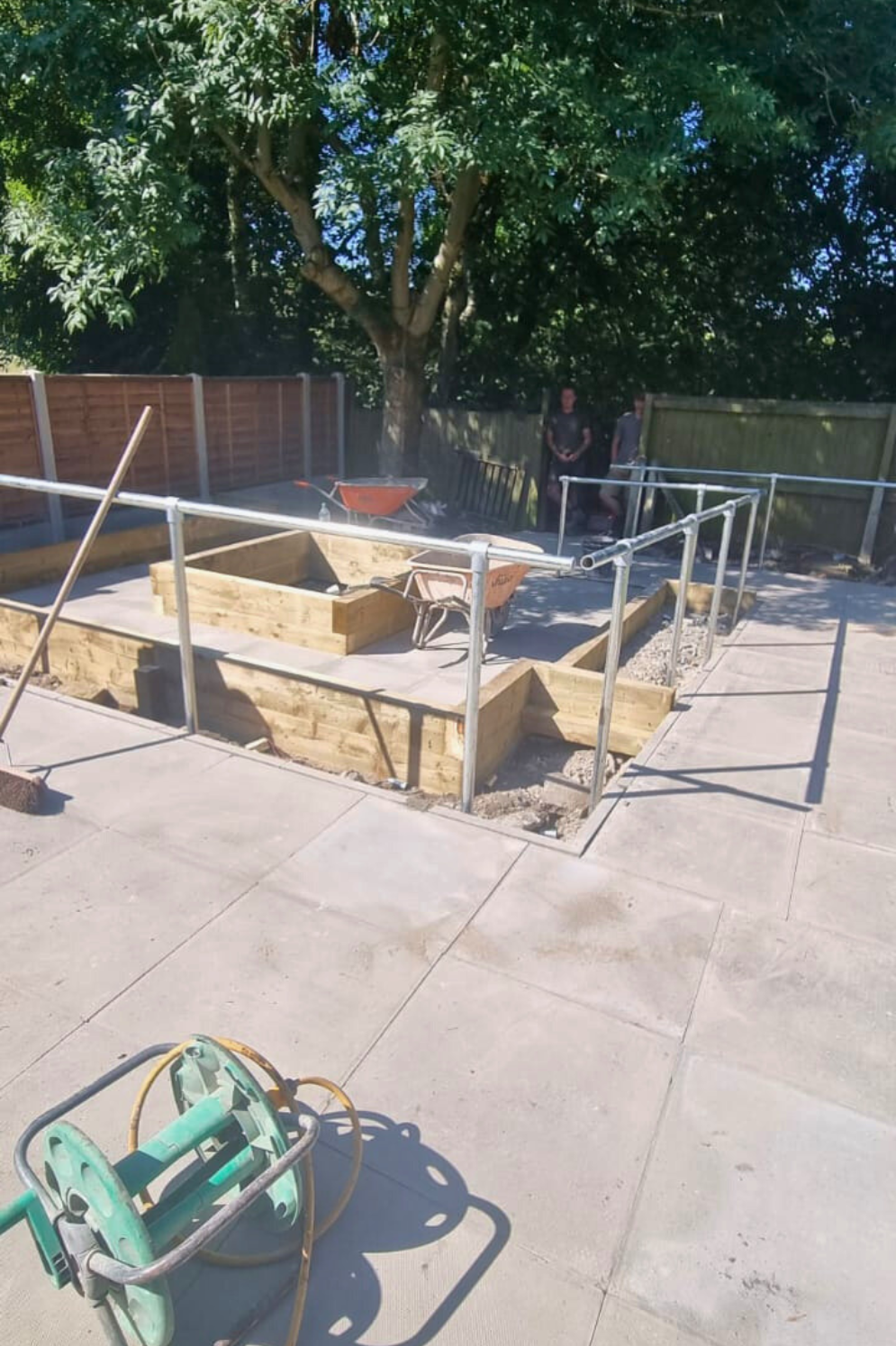 Landscaping and patio work